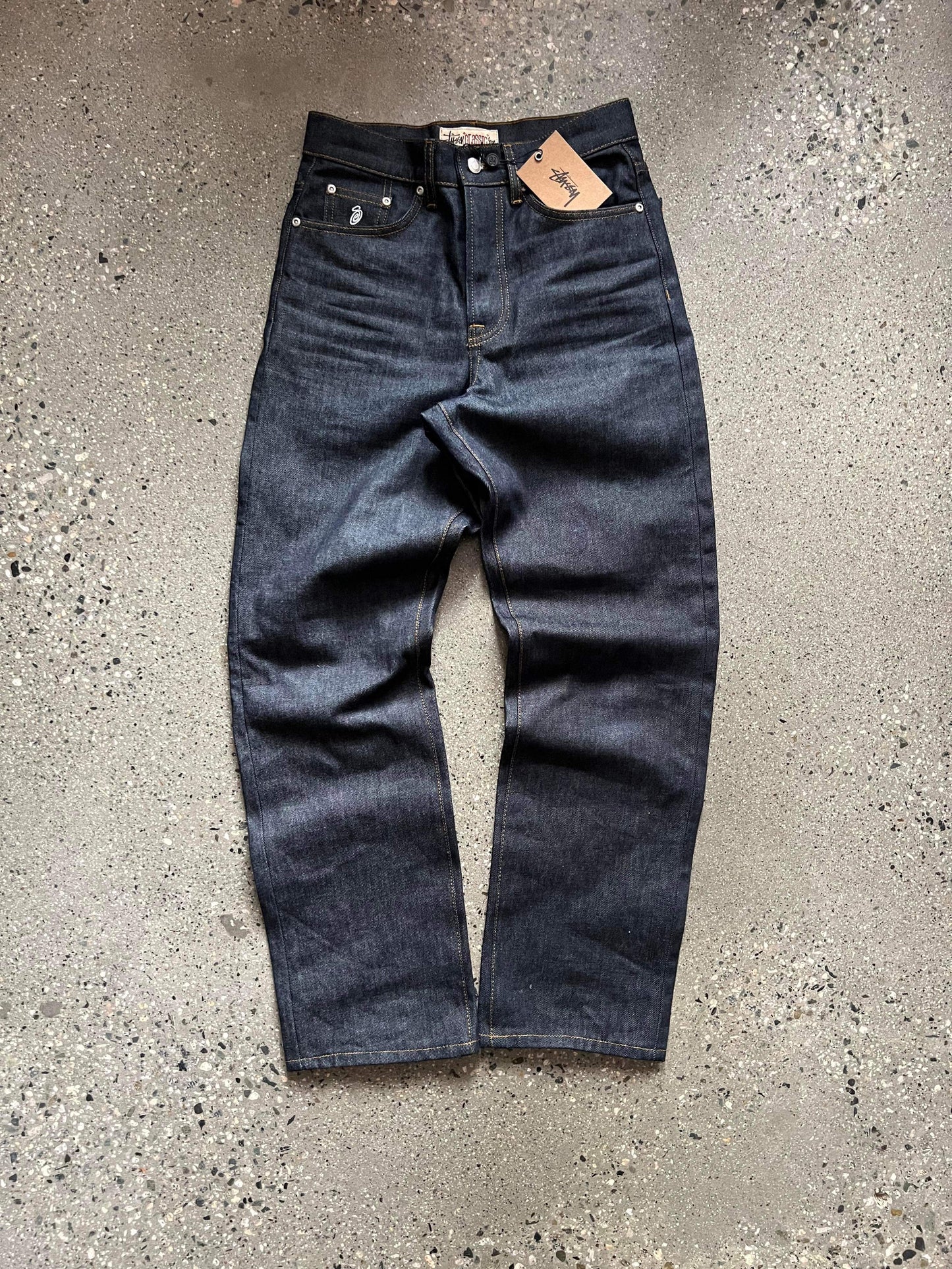 (28”) BNWT Stussy Raw Denim
