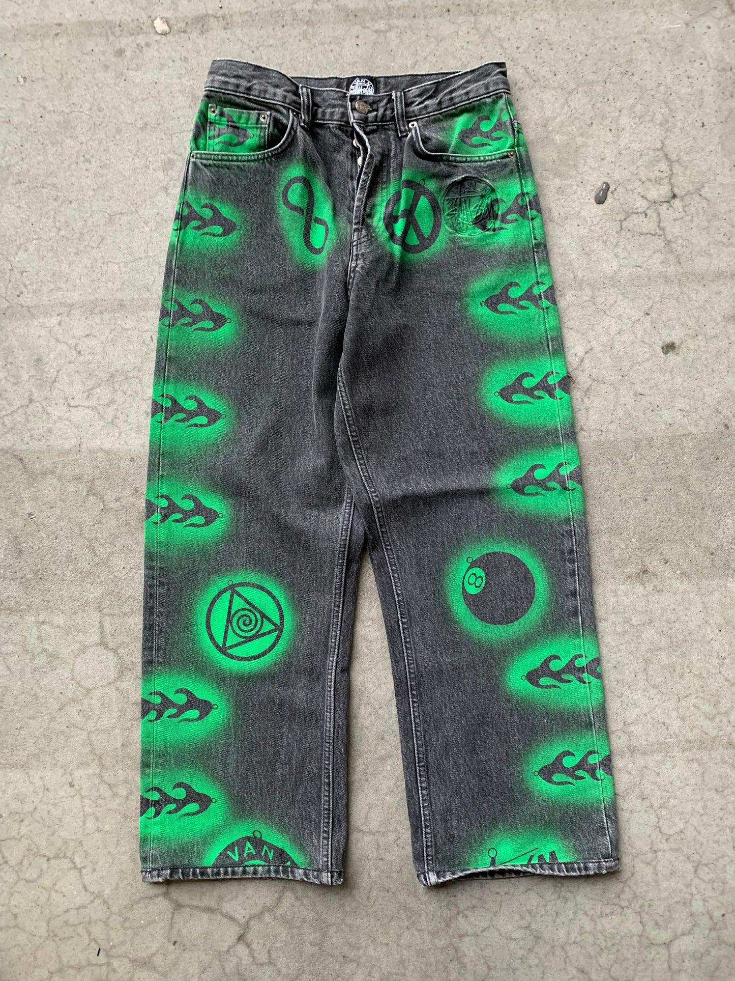(28”) Dries Van Noten x Stussy Stencil Denim