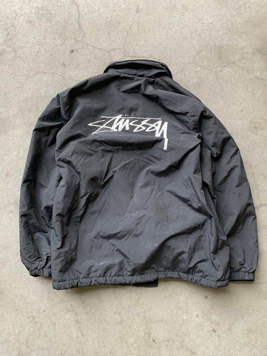 (M/L) 00’s Stussy Fleece Coach Jkt