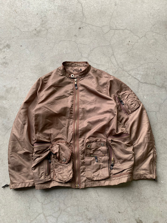 (S/M) Vintage Multipocket Military Flight Bomber