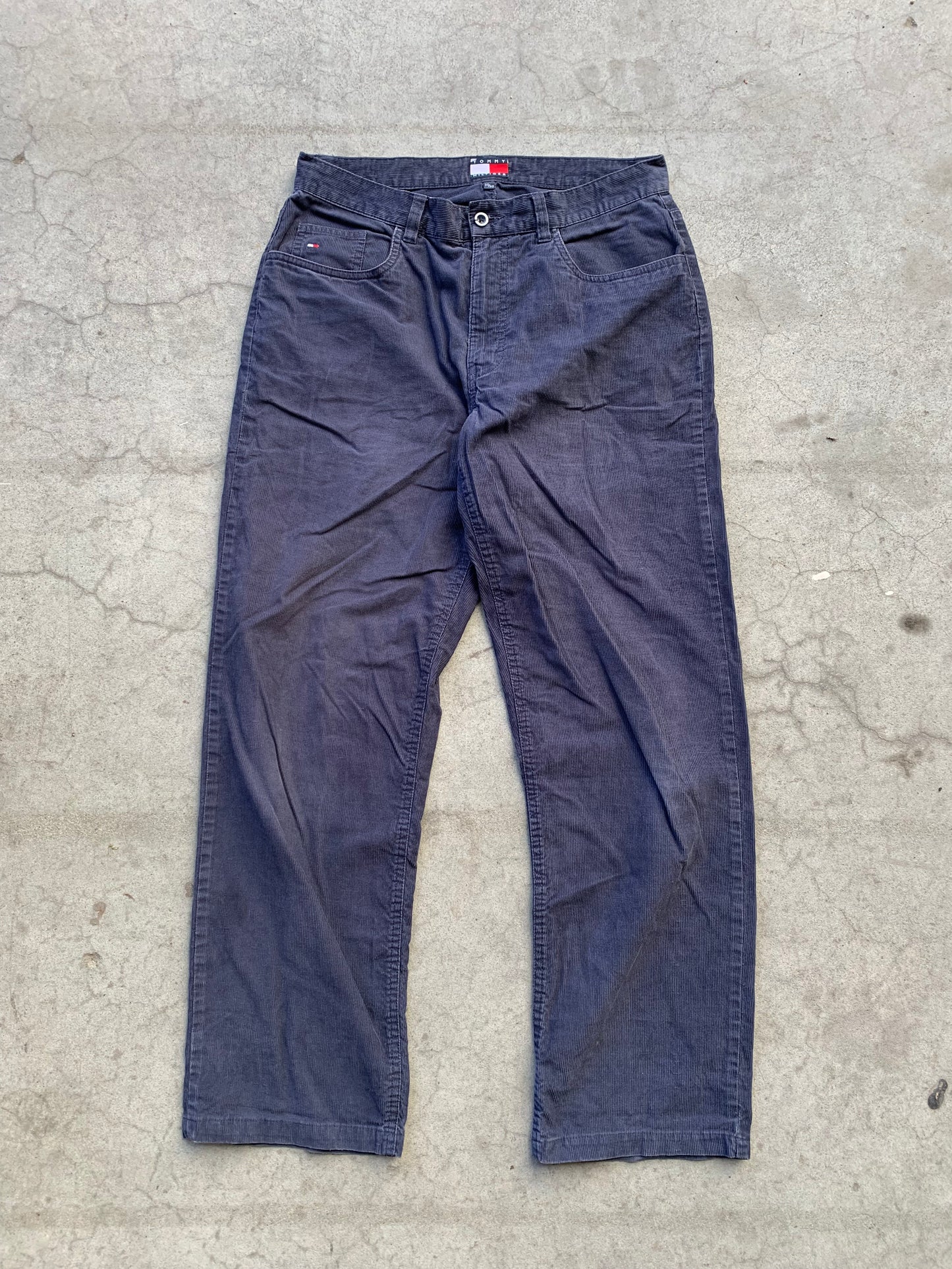 (30”) Tommy Hilfiger Navy Corduroy Pants