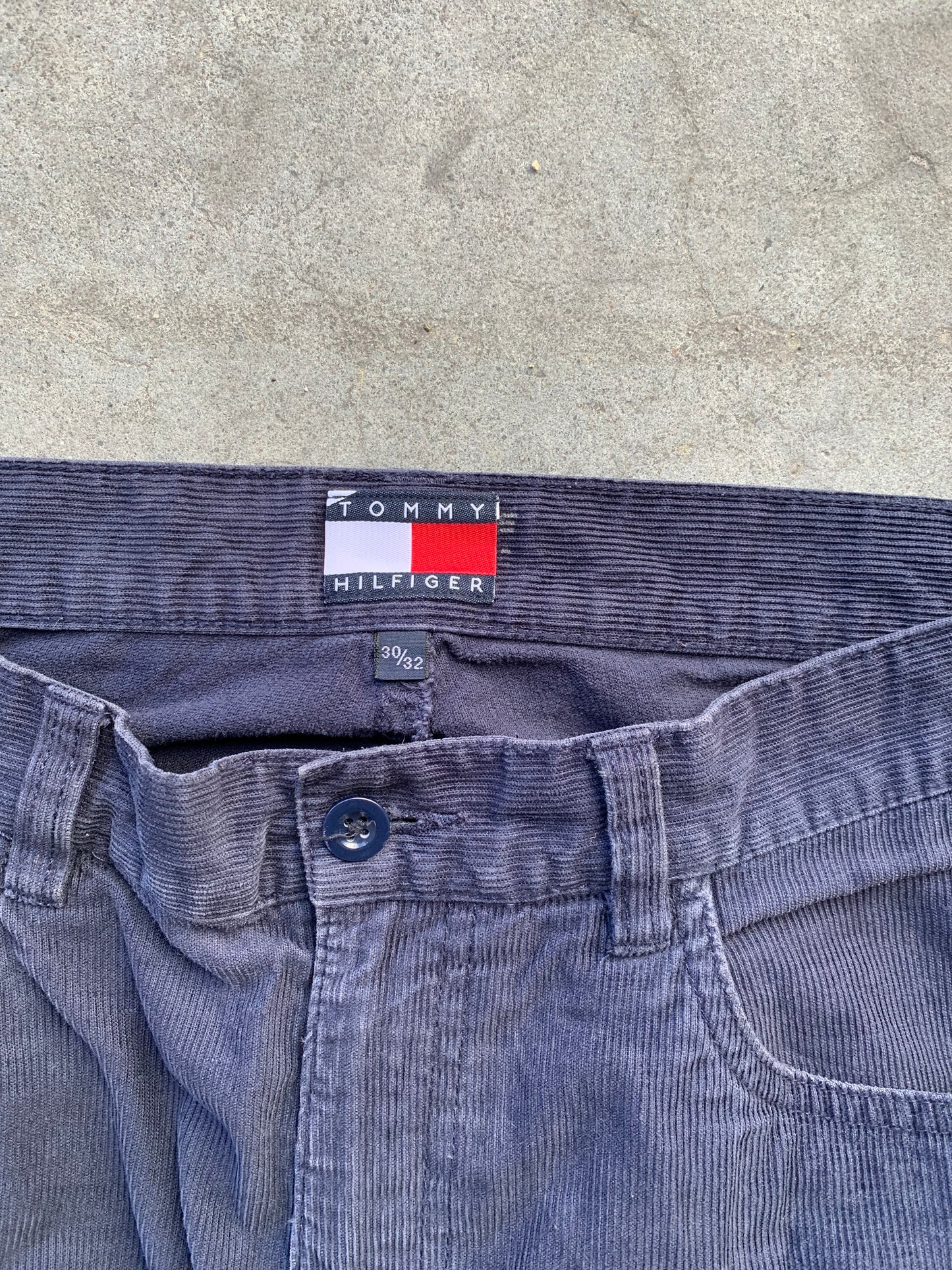 (30”) Tommy Hilfiger Navy Corduroy Pants