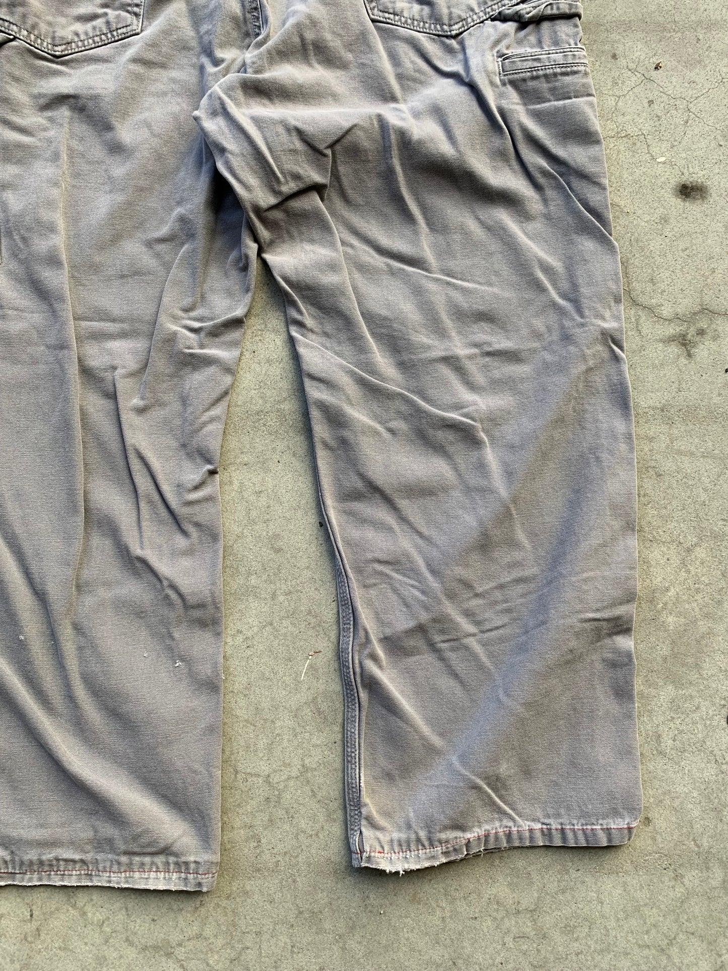 (38”) Grey Distressed Carhartt Dungarees