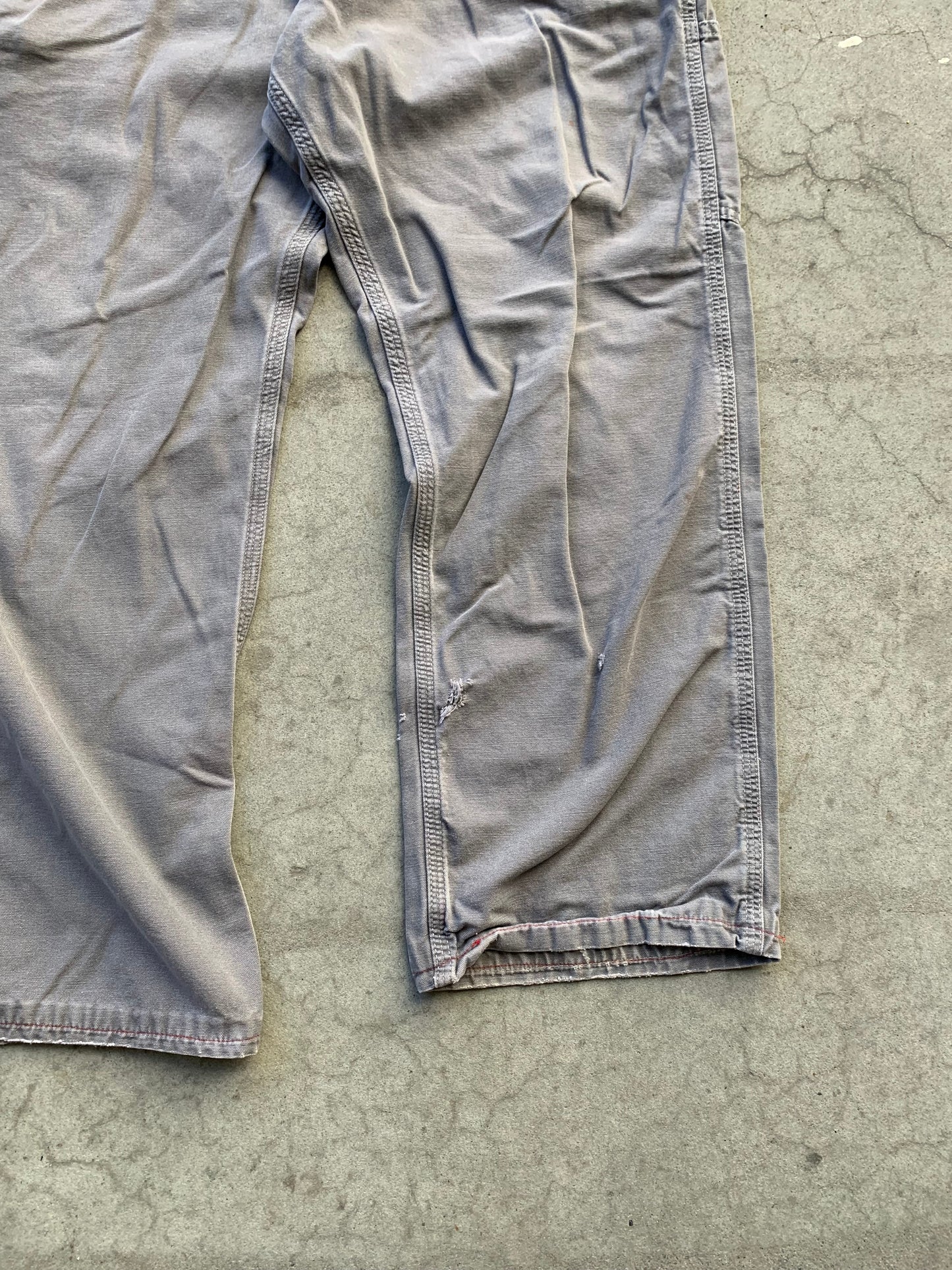 (38”) Grey Distressed Carhartt Dungarees