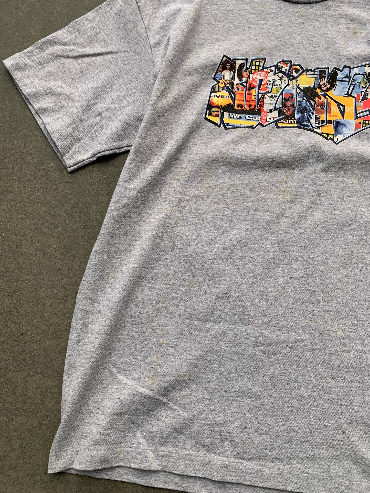 (M) 90’s Stussy Billboard Pic Script Tee