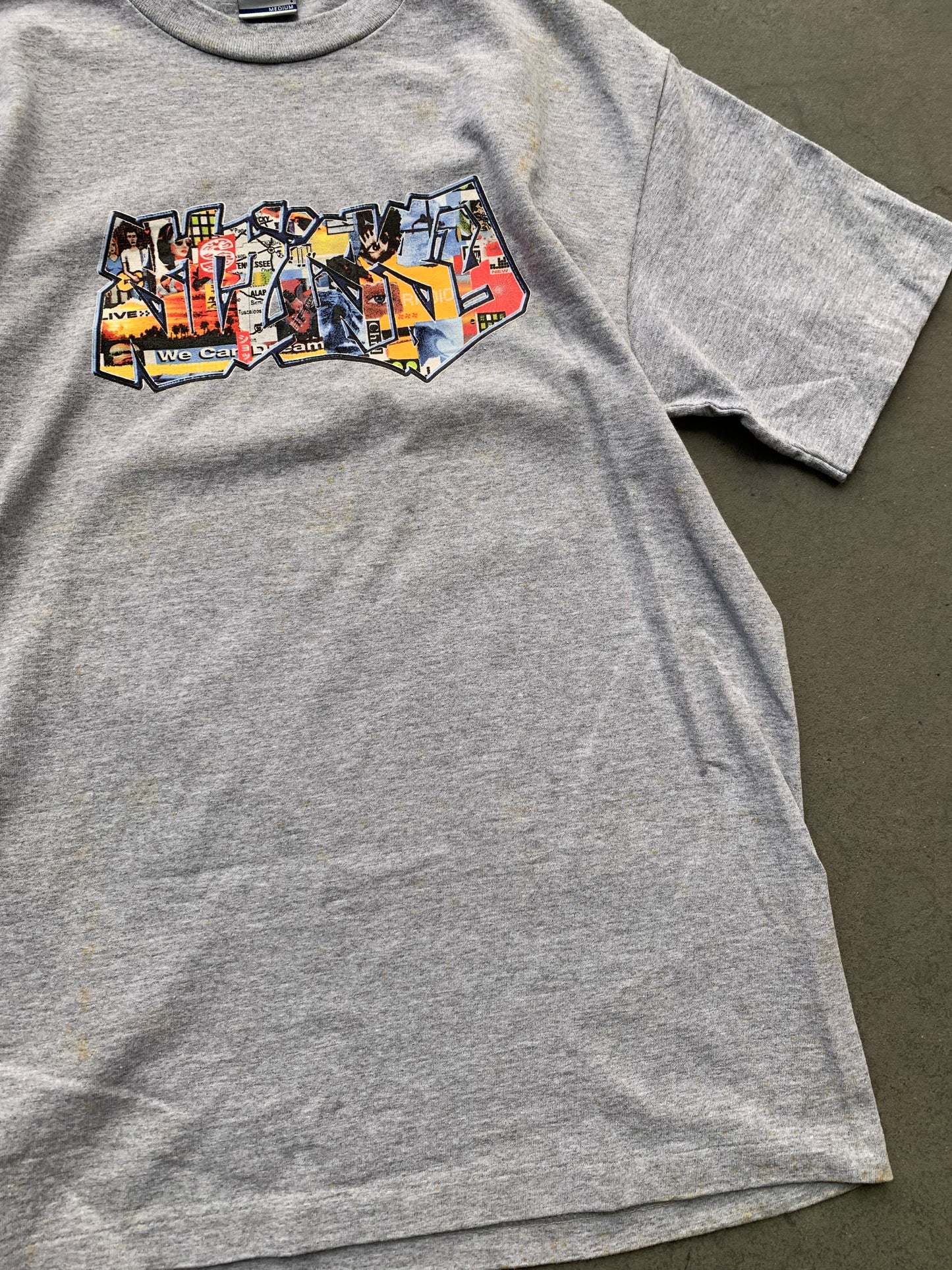 (M) 90’s Stussy Billboard Pic Script Tee