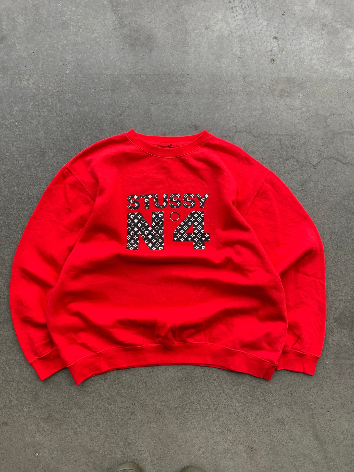 (XL/2X) 90’s Stussy n4 “LV Design” Crewneck