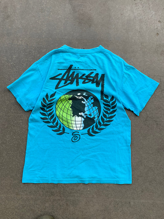 (S) Early 2000s Stussy Earth Tee