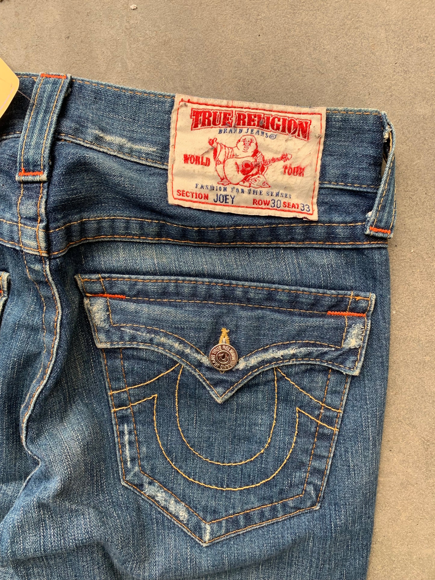 (30”) True Religion Joey Baggy Denim