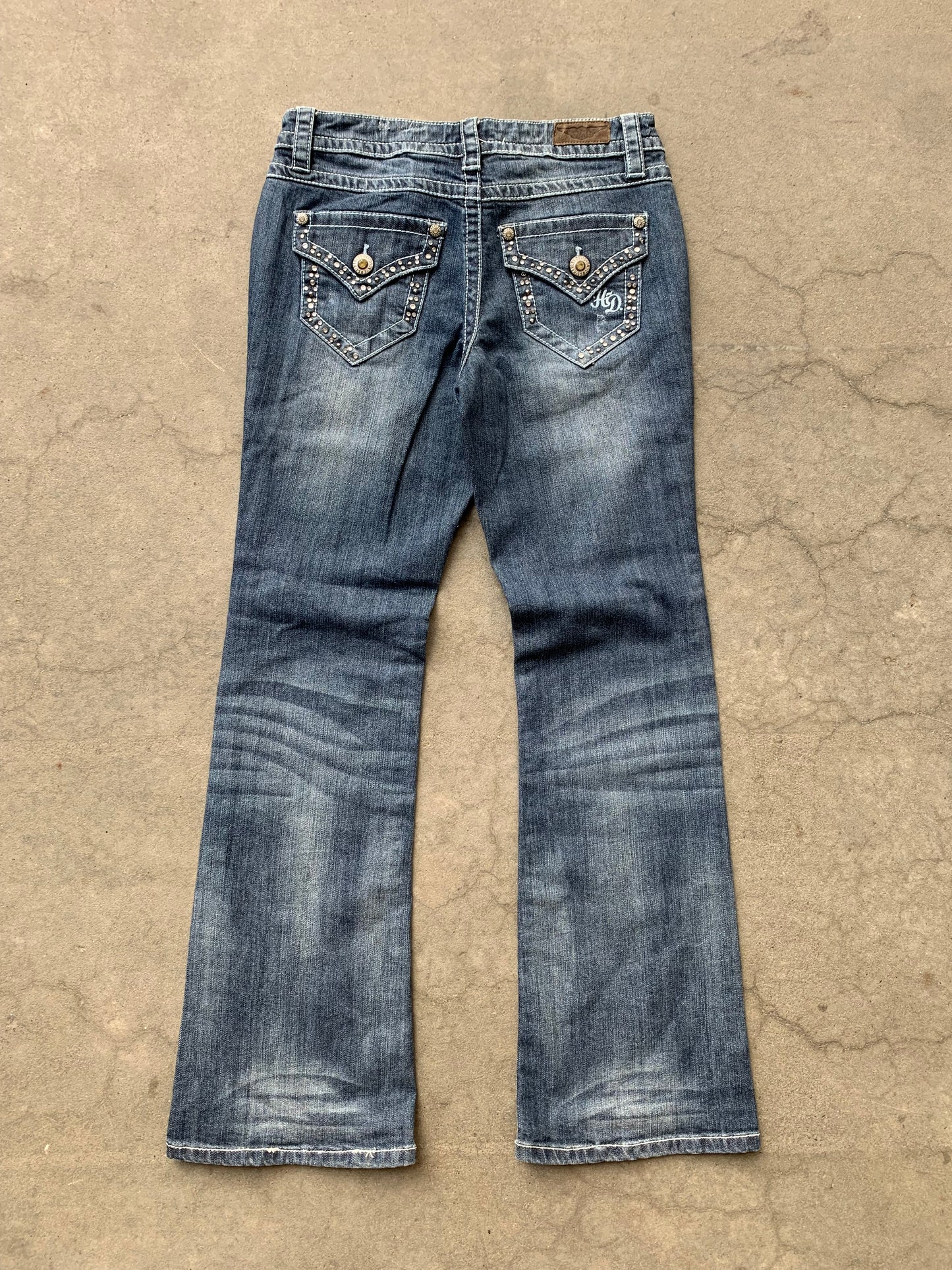 (28”) Harley Davidson Bedazzled Flares