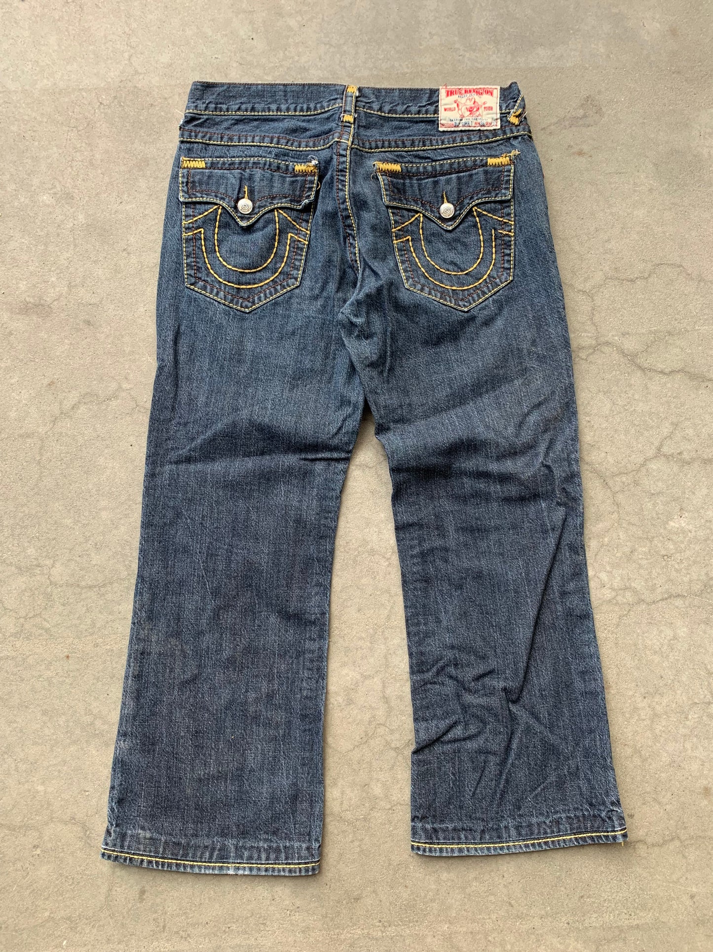 (36”) True Religion Baggy Comtrast Super Billy Denim