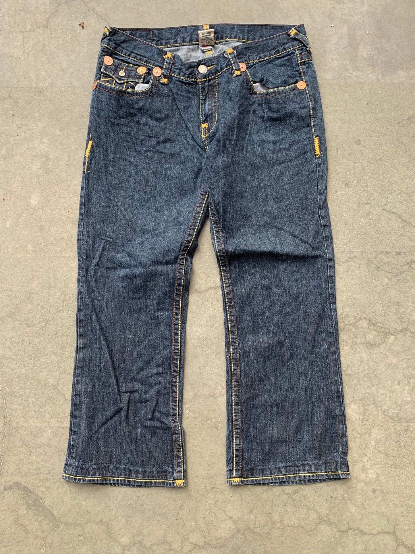(36”) True Religion Baggy Comtrast Super Billy Denim