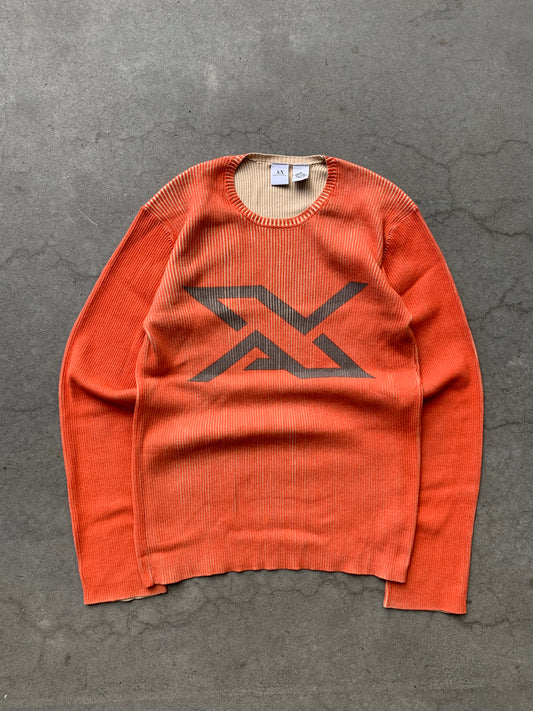 (S/M) 00’s Vintage Armani Thermal Waffle Knit Top