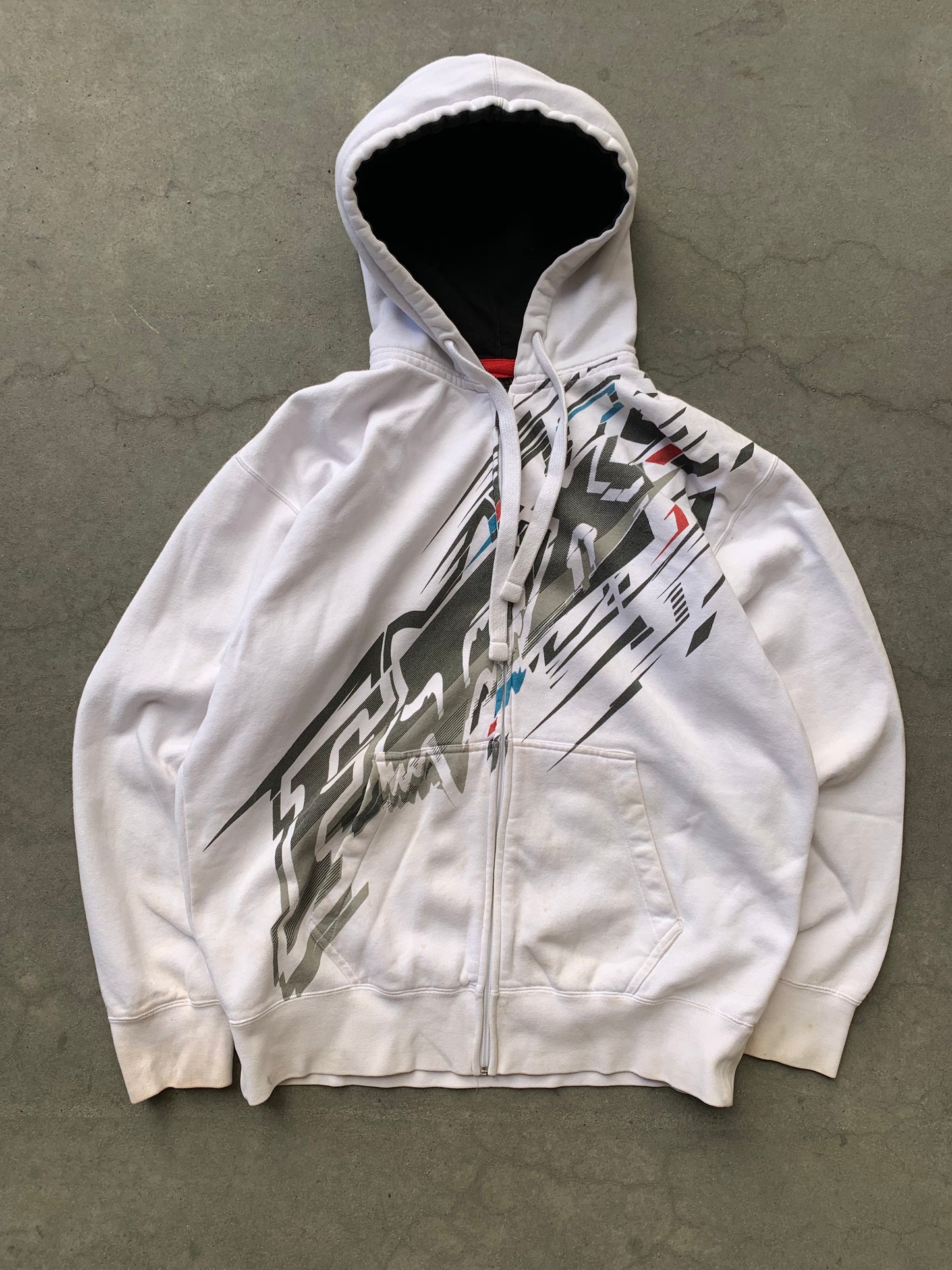 (2X) 00’s Fox Racing Zip Up Hoodie