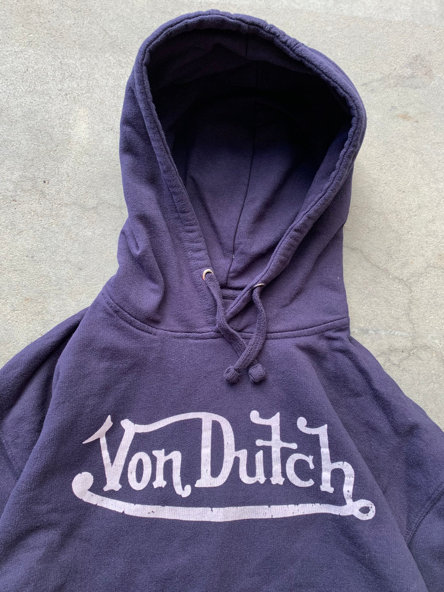 (L/XL) Von Dutch Script Hoodie