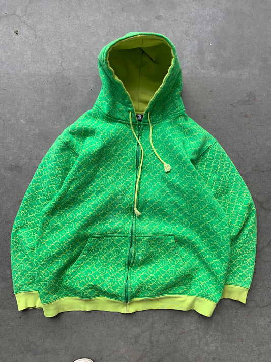 (L) 00’s Momentum Ski AOP Zip Up Hoodie