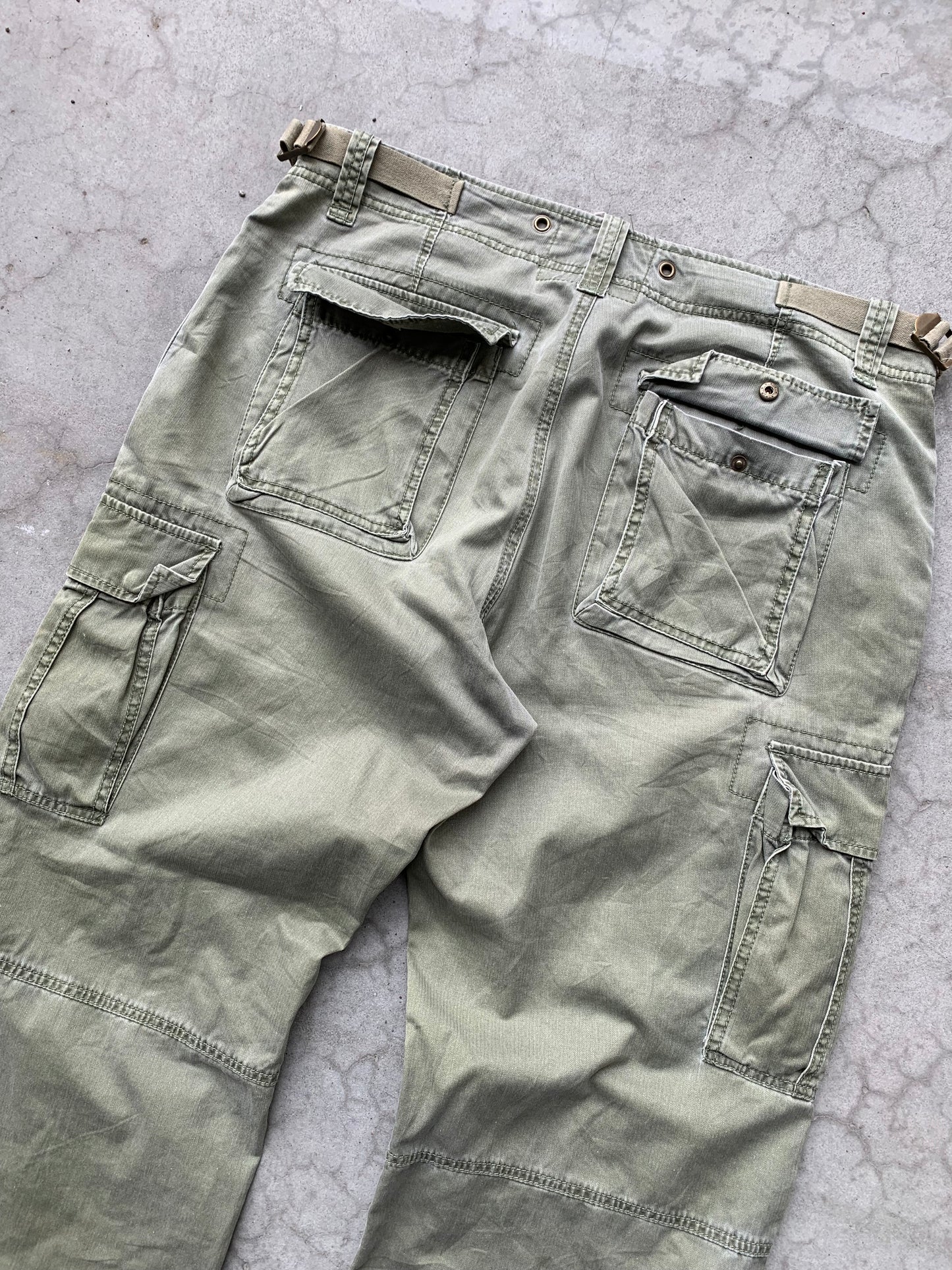 (38”) Vintage Military H2B Surplus Sunfaded Pants