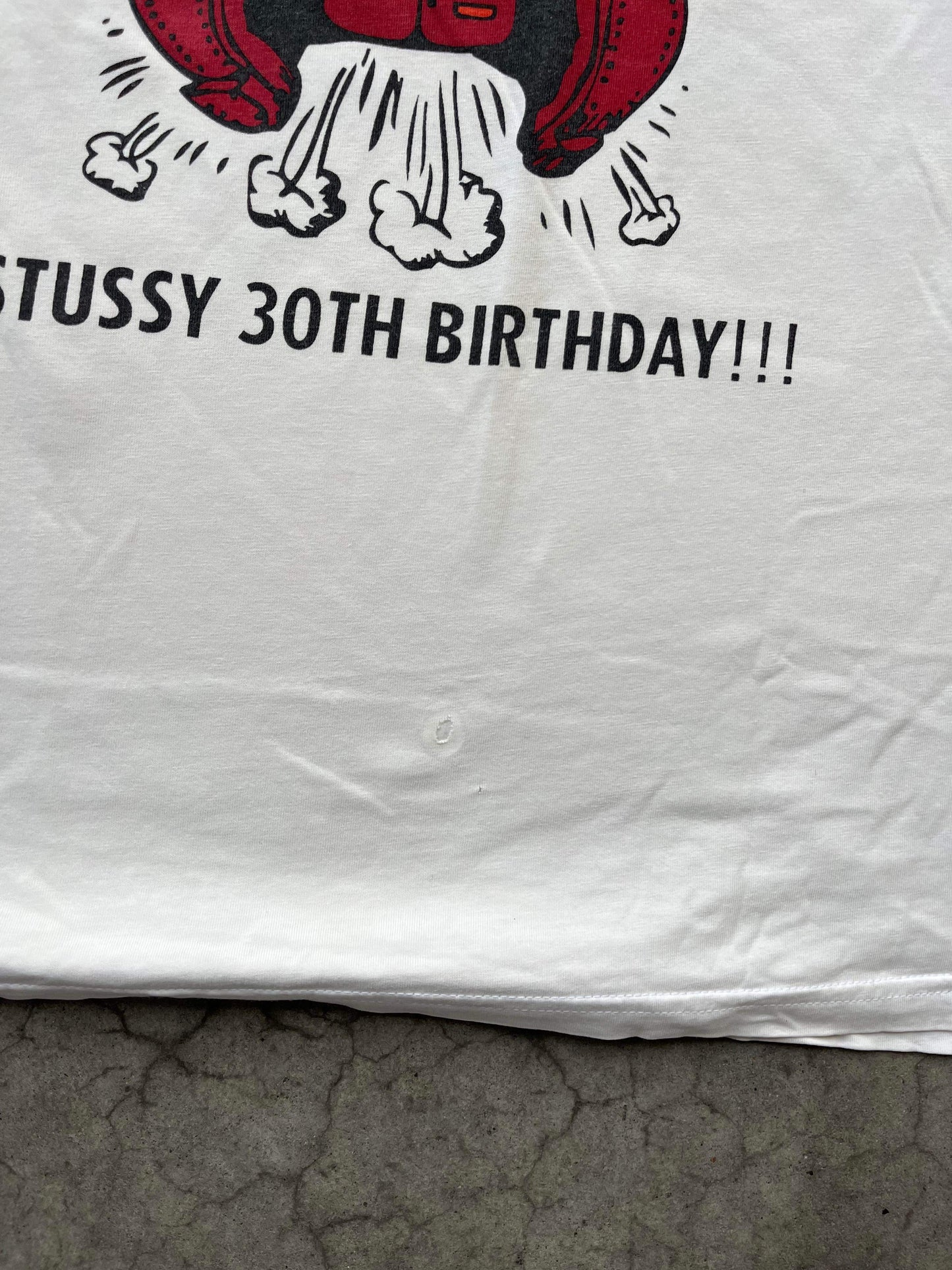 (L) Stussy 30th Birthday Tee
