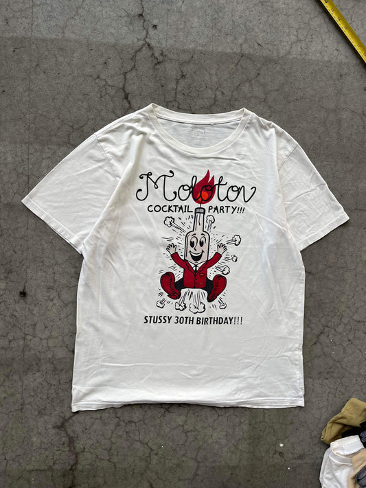 (L) Stussy 30th Birthday Tee