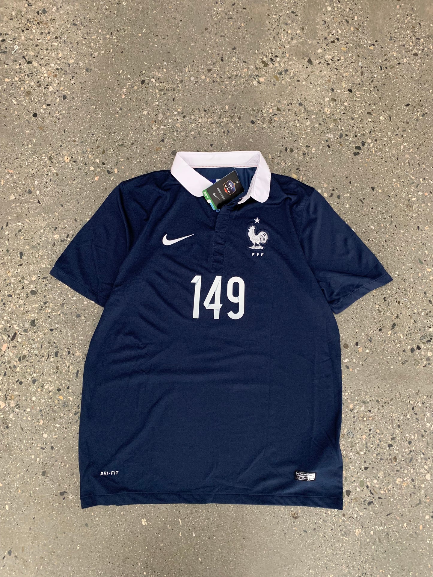 (L) BNWT France 2014-15 Home Kit