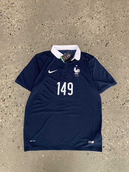 (L) BNWT France 2014-15 Home Kit