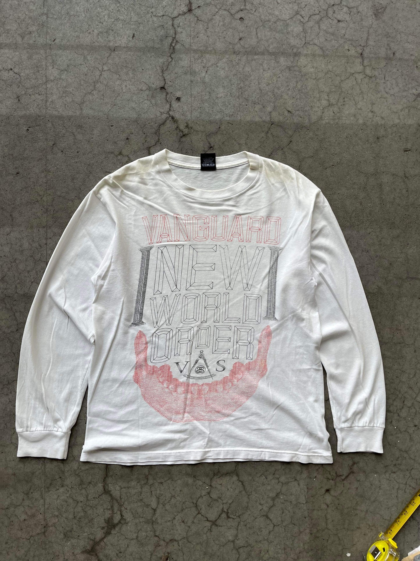 (M) Early 00s Stussy New World Order LS Tee