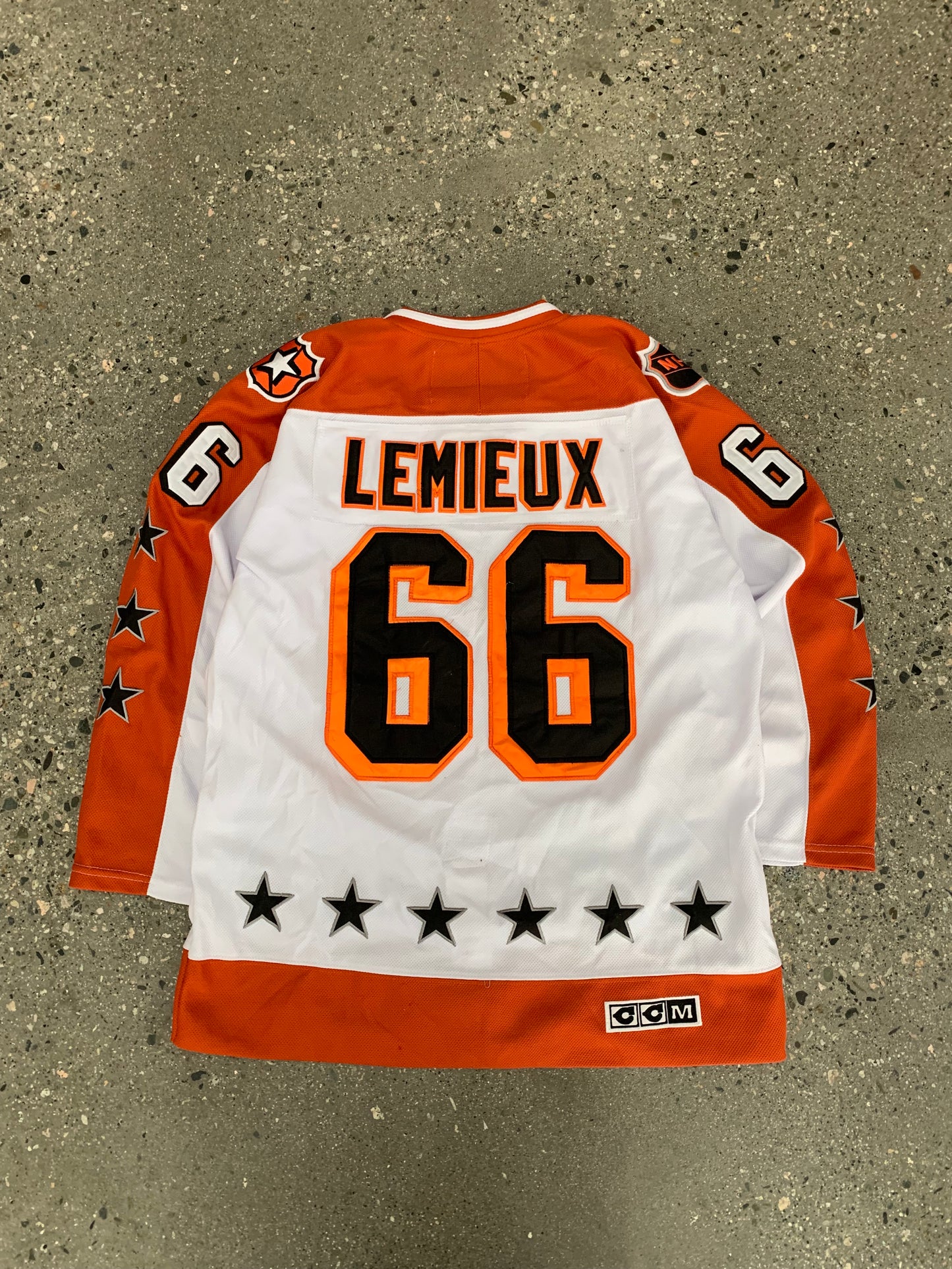 (L/XL) 80’s Souvenir NHL Wales Conference Mario Lemieux Jersey