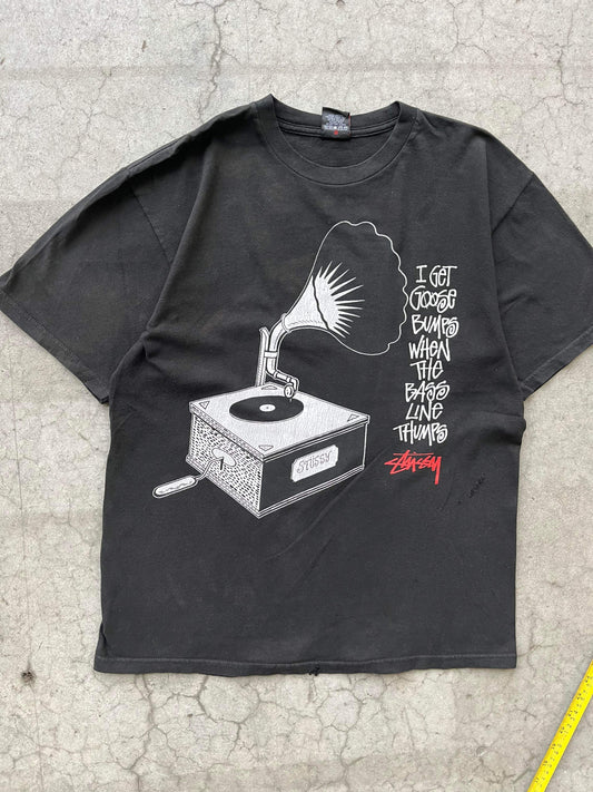 (M/L) Early 00’s Stussy Record Player Tee