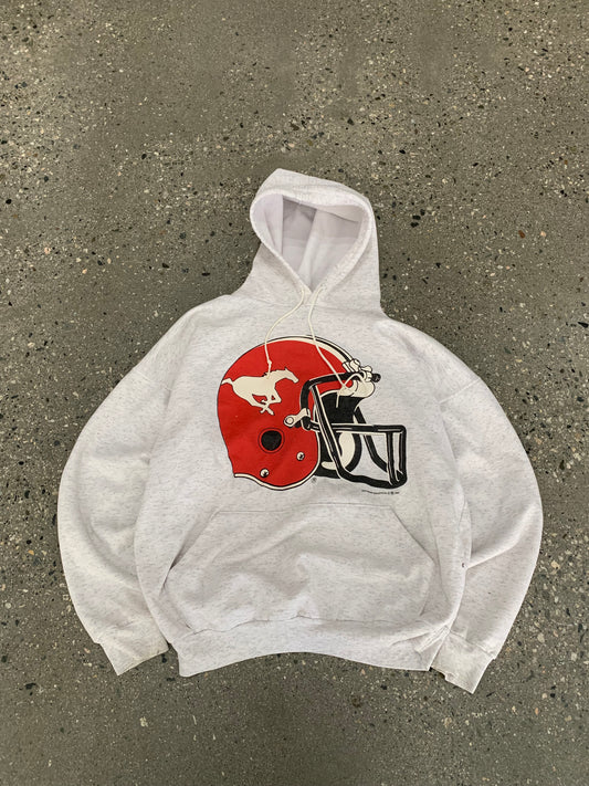(XS) 1994 Boxy CFL Calgary Stampeders Hoodie