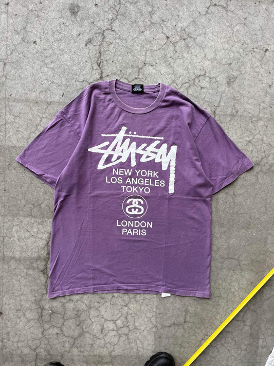(L) Stussy Worldwide Grape Tee