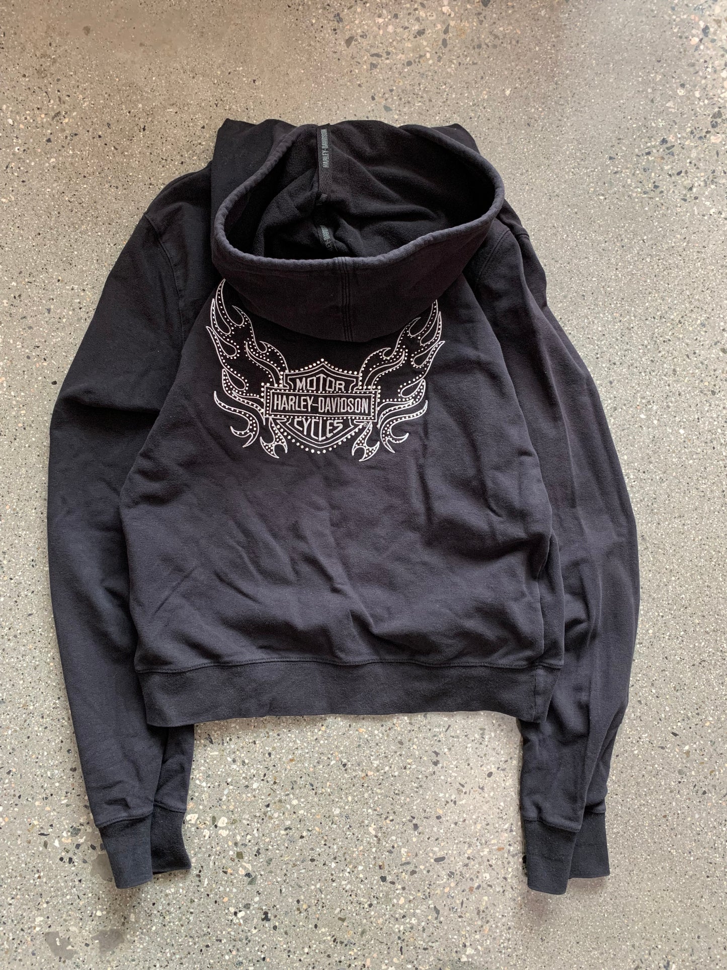 (L) Harley Davidson Gem Zip Up Hoodie