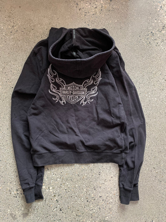(L) Harley Davidson Gem Zip Up Hoodie