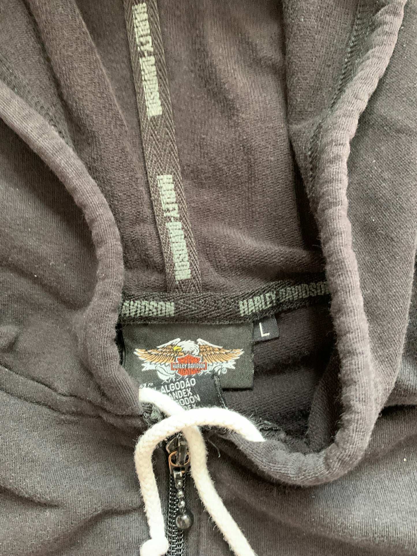 (L) Harley Davidson Gem Zip Up Hoodie