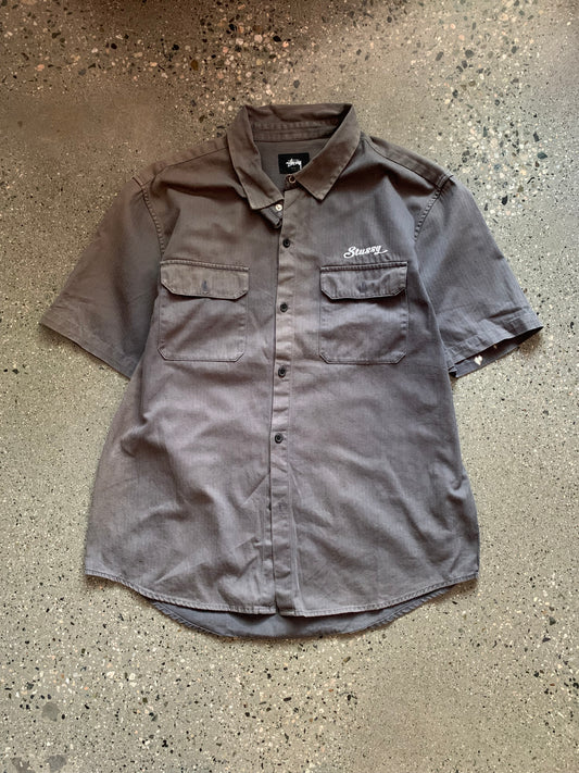 (M) Stussy Button Up Tee