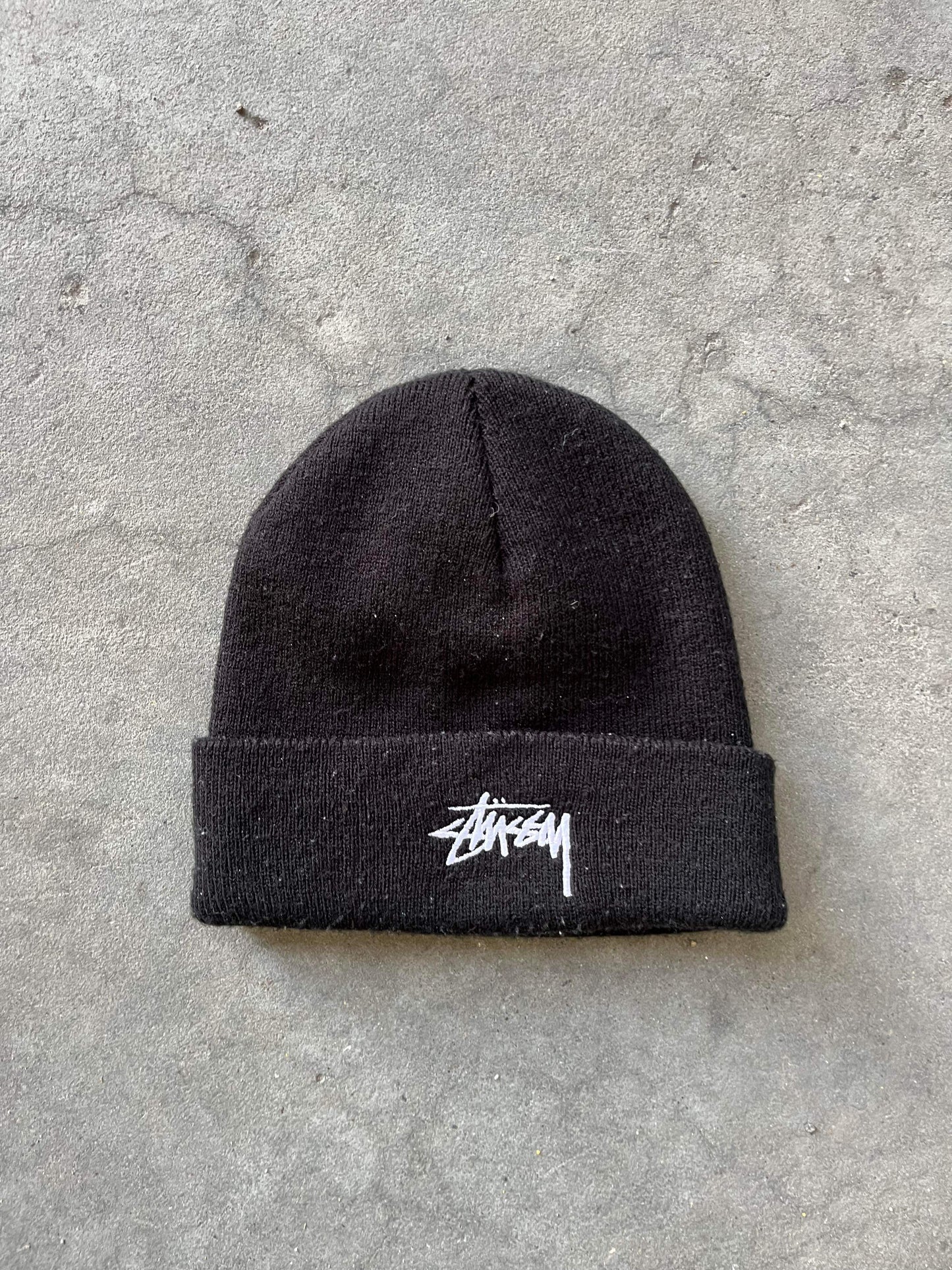 (OSFA) Stussy Black Beanie