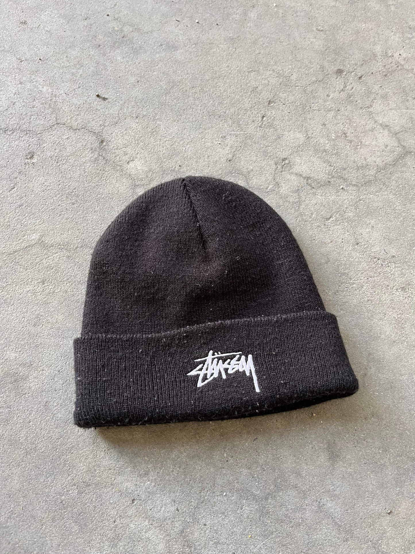 (OSFA) Stussy Black Beanie