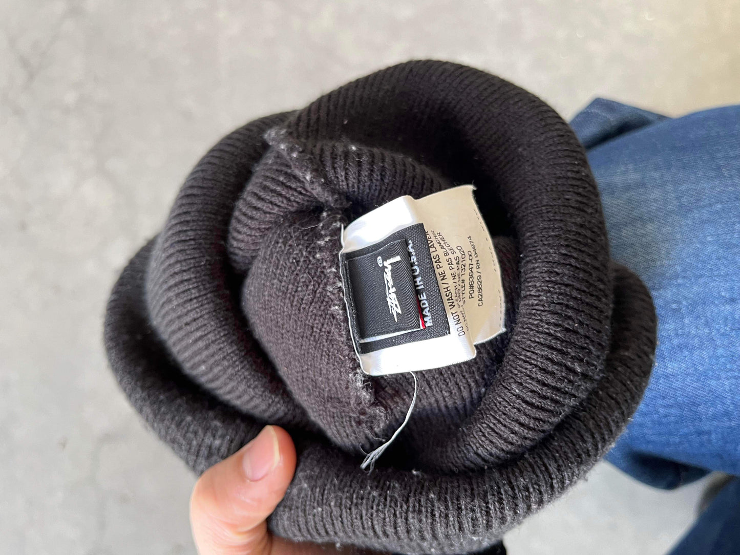 (OSFA) Stussy Black Beanie