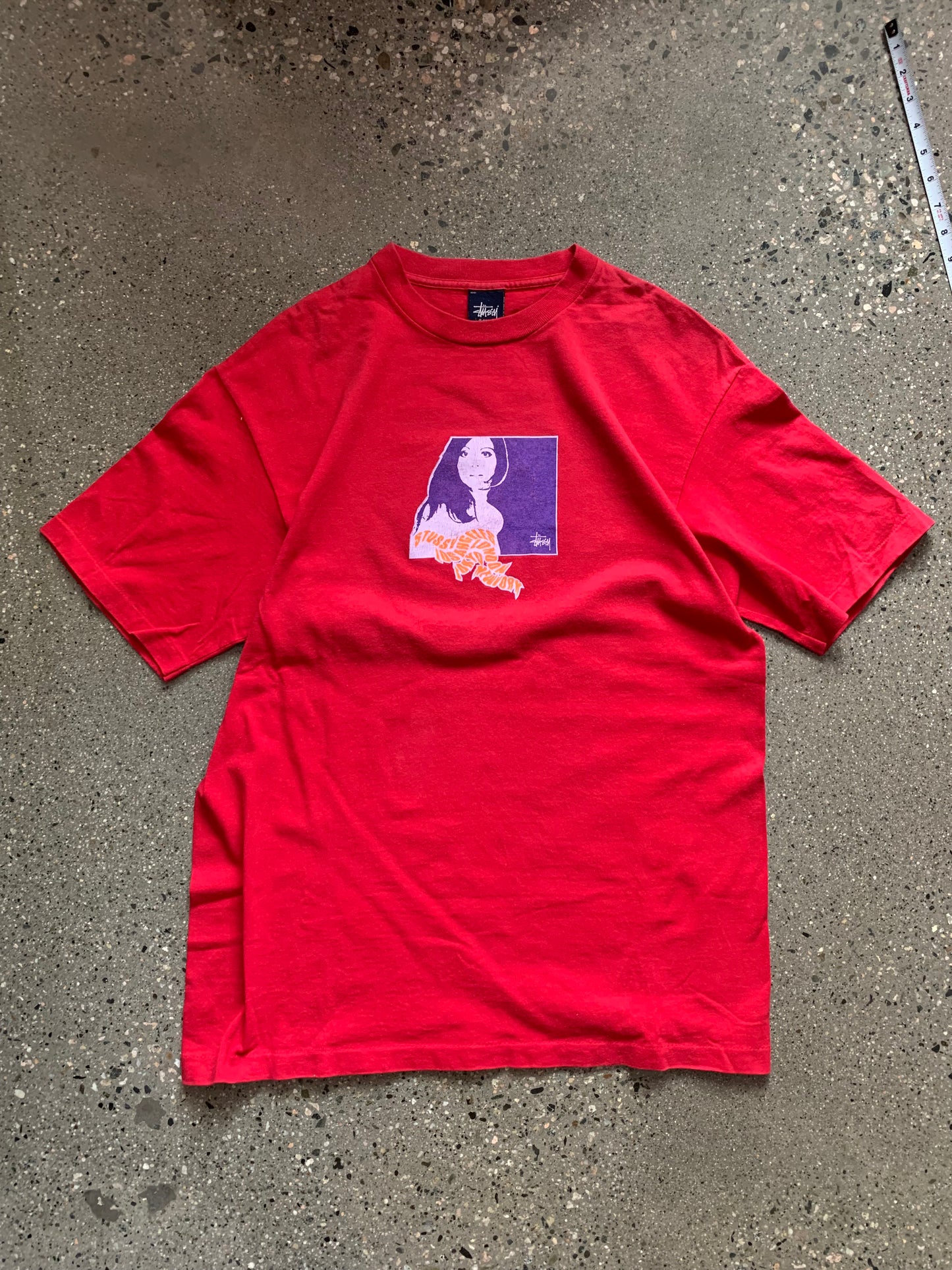 (L) 90’s Stussy Red Tee