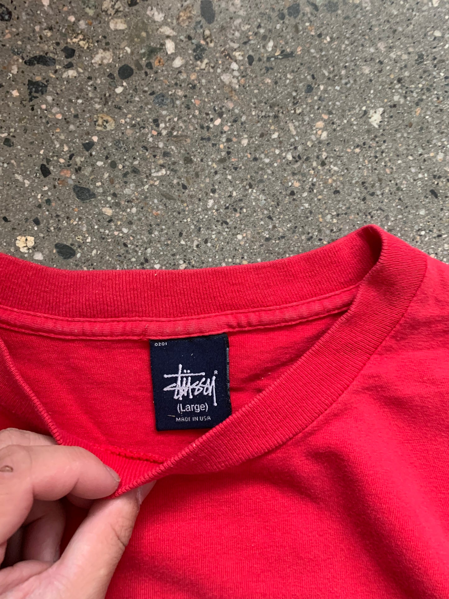 (L) 90’s Stussy Red Tee