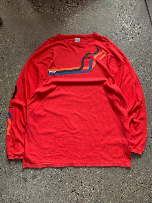 (XL/2X) Stussy International Red LS