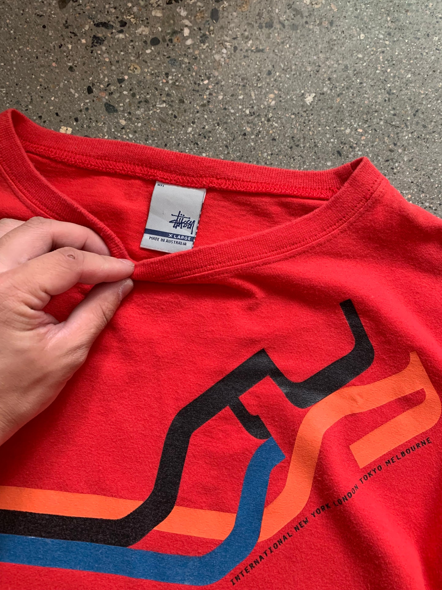 (XL/2X) Stussy International Red LS