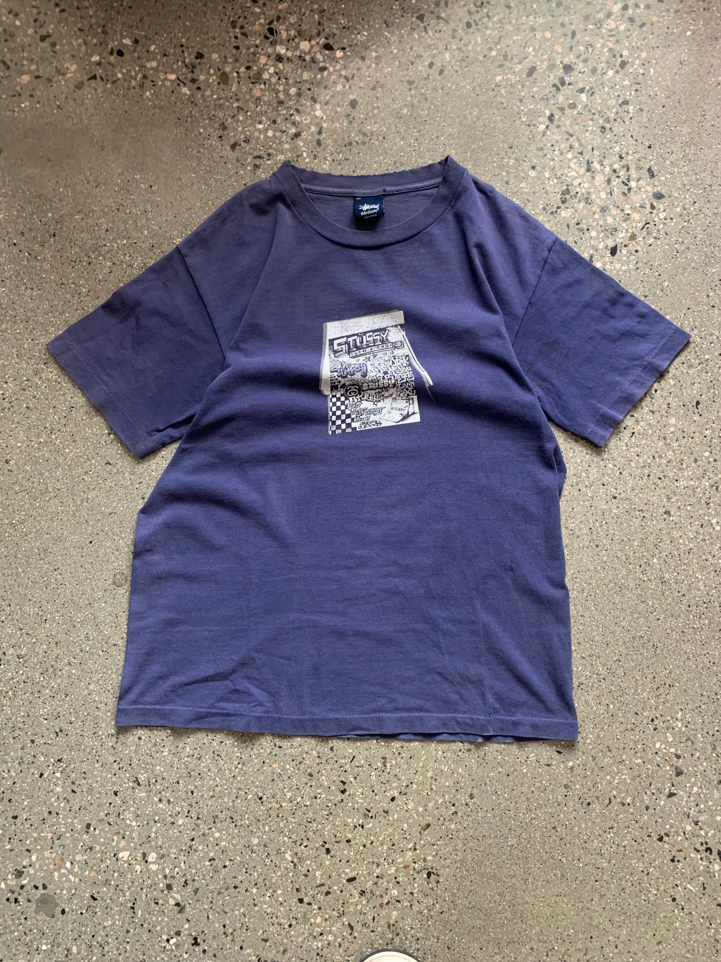 (S) 90’s Stussy Navy Tee