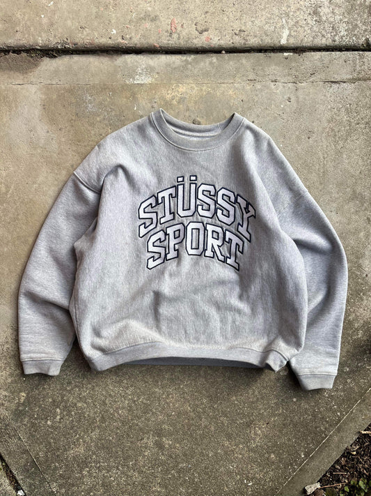 (S/M) Stussy Sport Boxy Crewneck