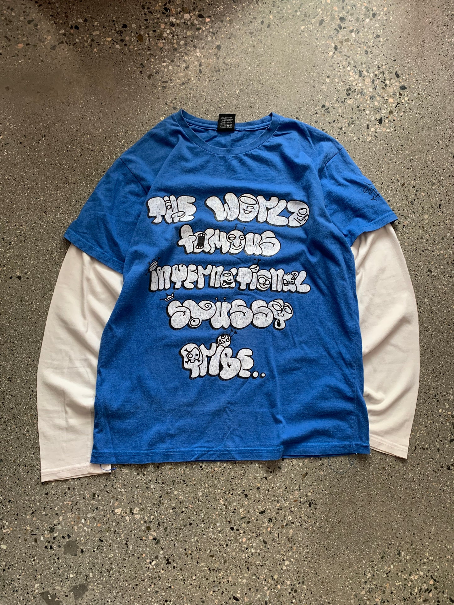 (S) 2000s Stussy Comic Print LS