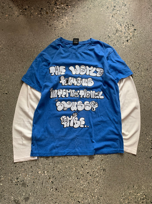 (S) 2000s Stussy Comic Print LS
