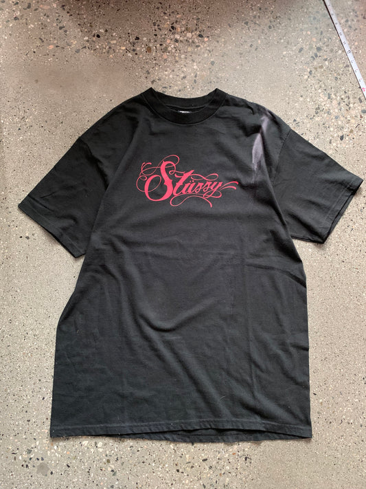 (L) 2000s Stussy Script Tee