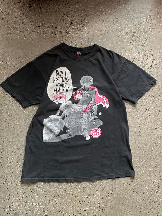 (L) Mid 2000s Stussy Long Haul Tee
