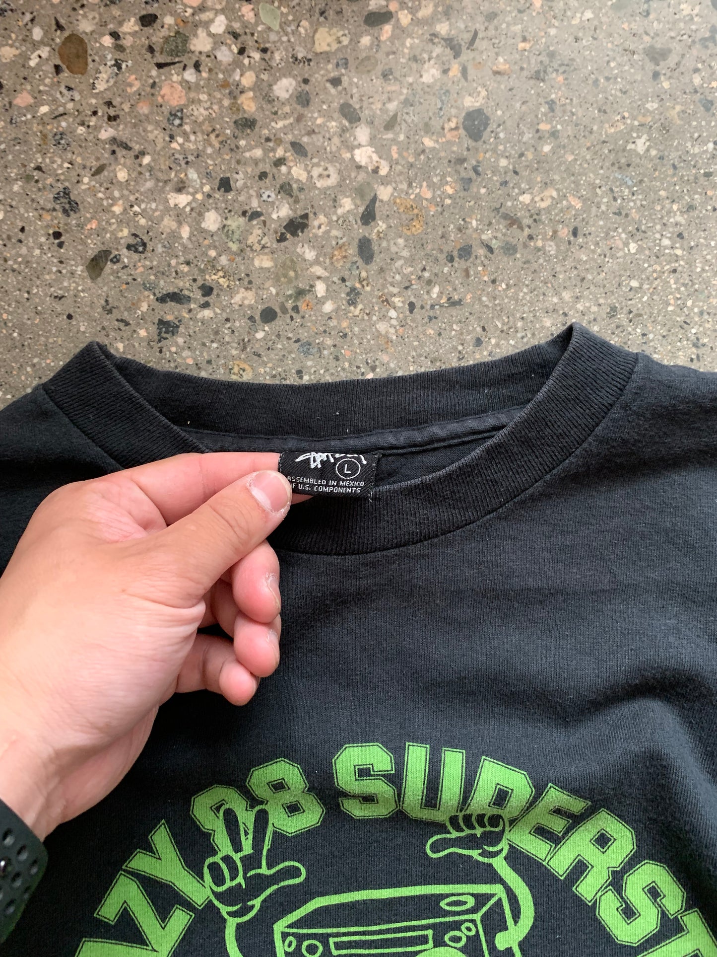 (L) 2000s Stussy Superstar Tee