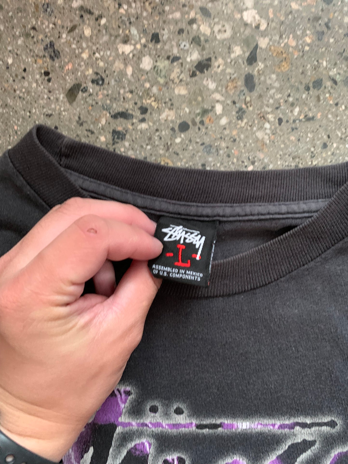 (L) Mid 2000s Stussy S2C-FI Tee