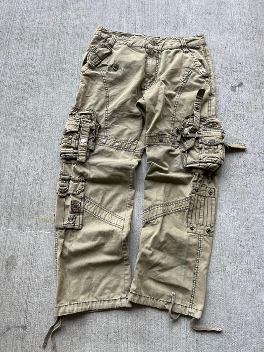 (32”) Vintage Military Utility Bondage Cargos